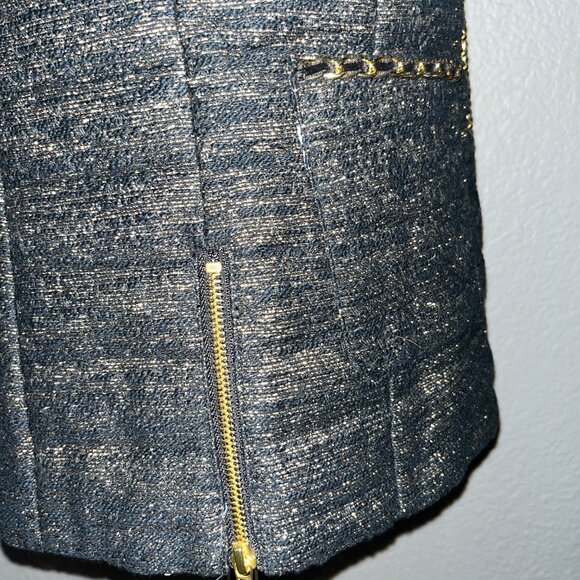 LILLY PULITZER NOELLA DOWN VEST BLACK & GOLD FULL ZIP COLORFUL LINING - NWT - S - Picture 8 of 16